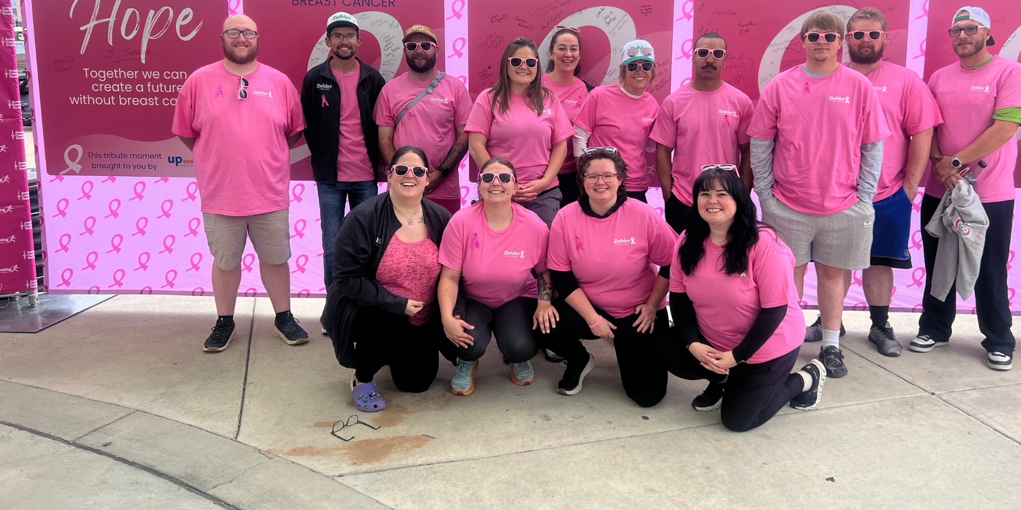 Ziehler Lawn Care Team Volunteer at American Cancer Society Walk in Dayton, OH